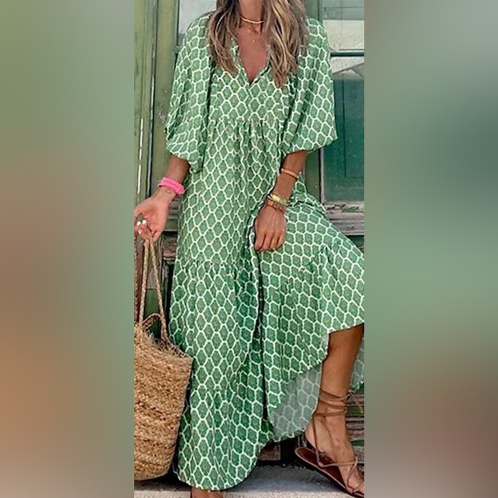 Coacia Bohemian Style Maxi Dress NWT